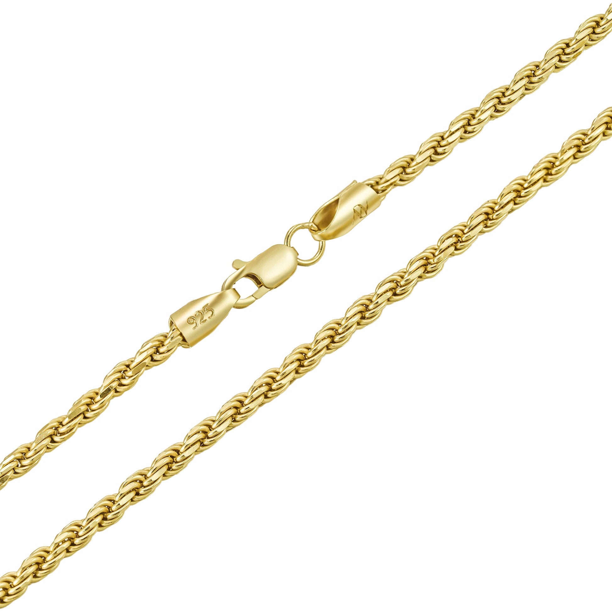 All Wear Jewellery 22" Rope Chain 2.5mm - Gold