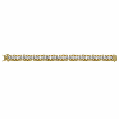 ALL WEAR Bracelets 7.5" to 8" Diamond Rolex Link Bracelet 12mm - Gold