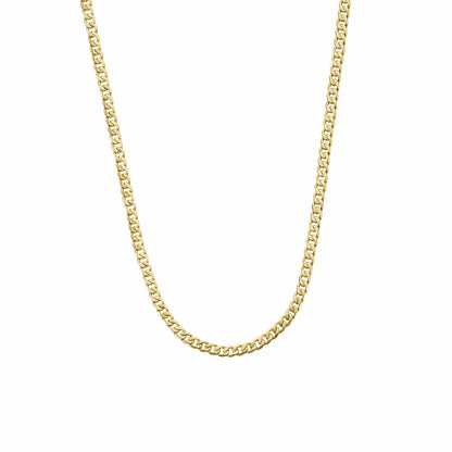 Gold Dipped Chains Curb Chain 4mm - Gold