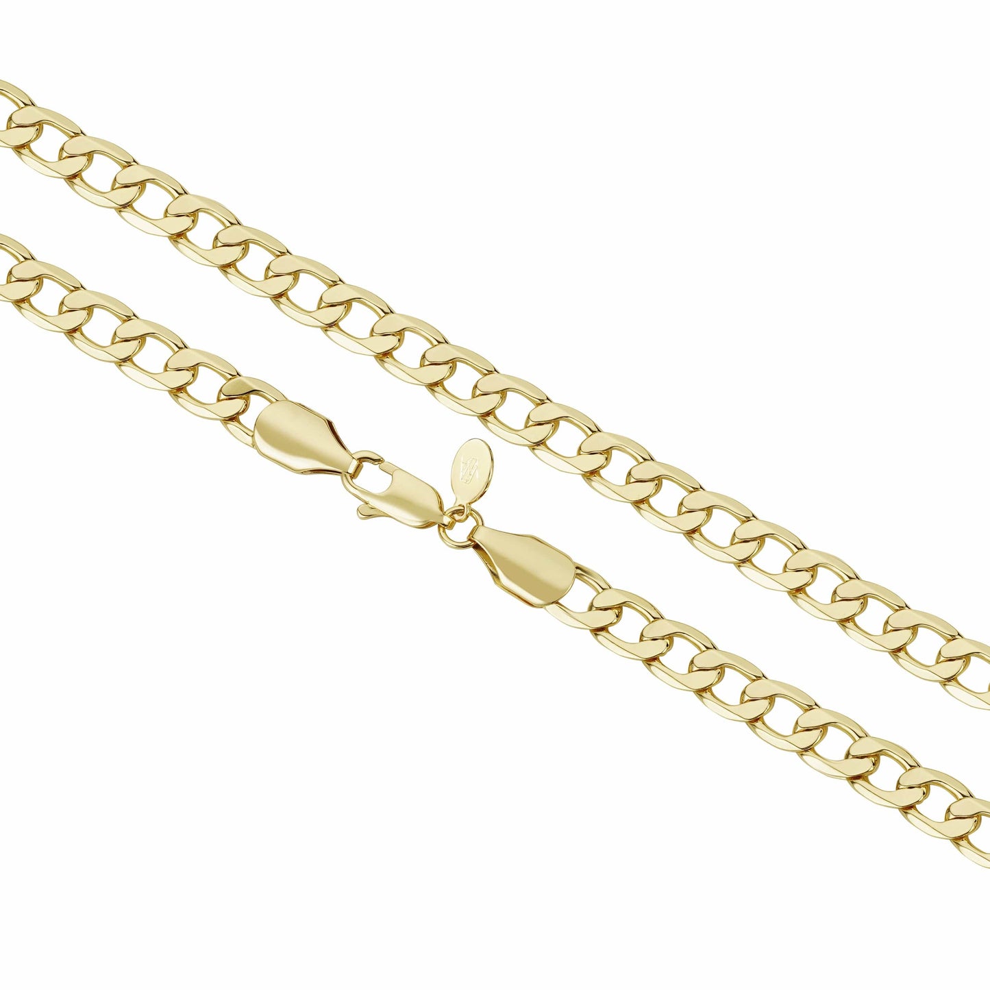 Gold Dipped Chains Curb Chain 6mm - Gold