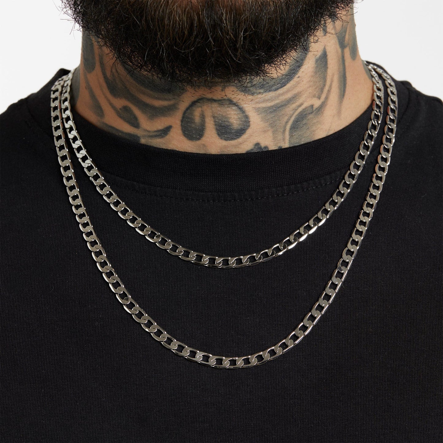 ALL WEAR Chains Curb Chain 6mm - White Gold