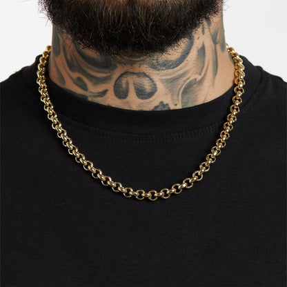 ALL WEAR Chains Smooth Belcher Chain 8mm - Gold