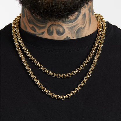 ALL WEAR Chains Smooth Belcher Chain 8mm - Gold