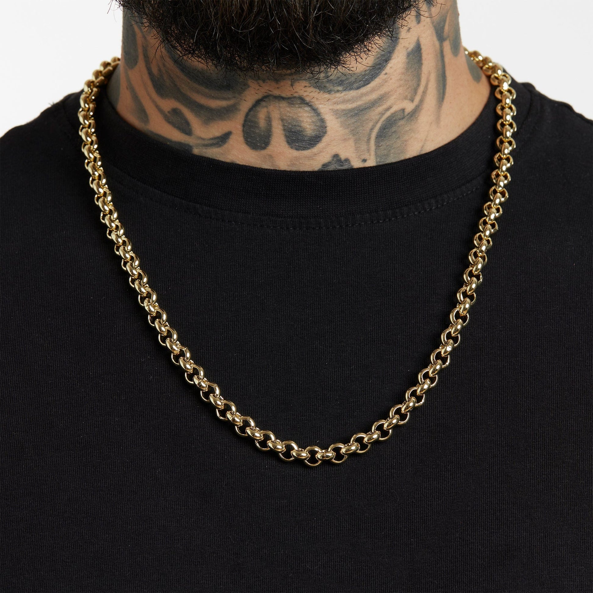 ALL WEAR Chains Smooth Belcher Chain 8mm - Gold