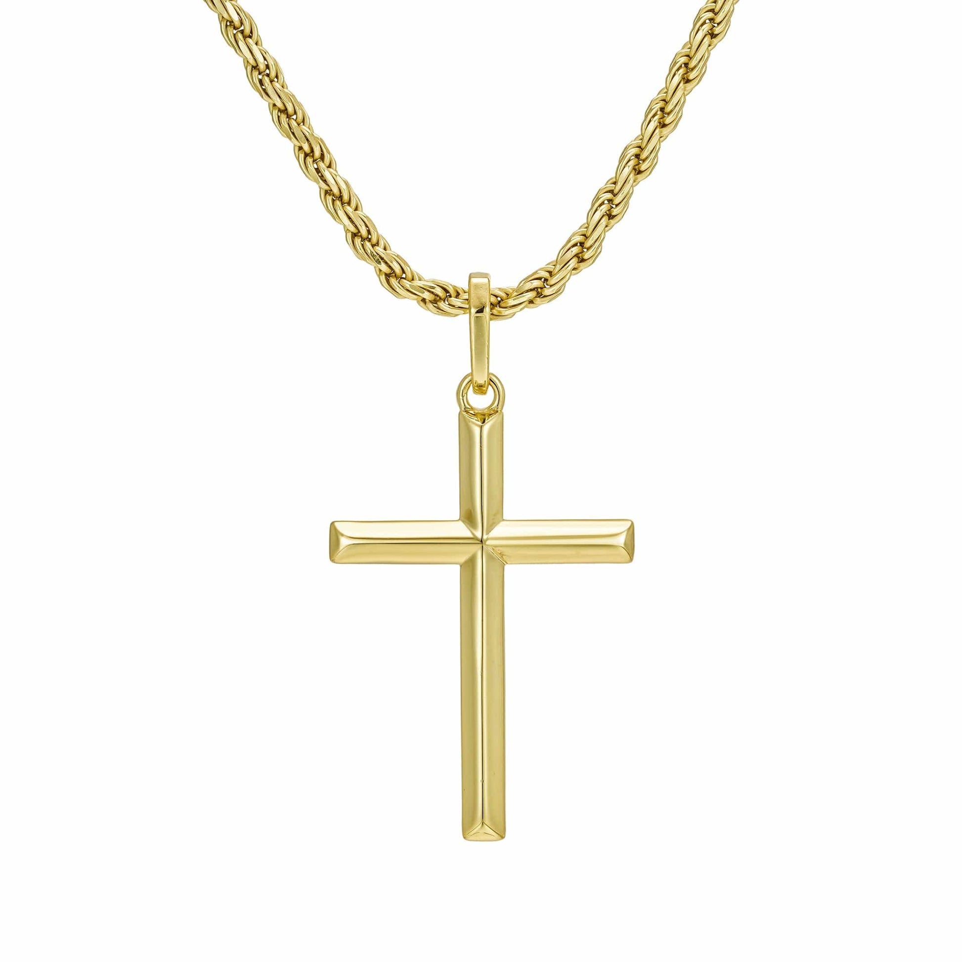 All Wear Jewellery Cross Pendant - Gold