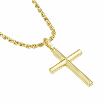 All Wear Jewellery Cross Pendant - Gold