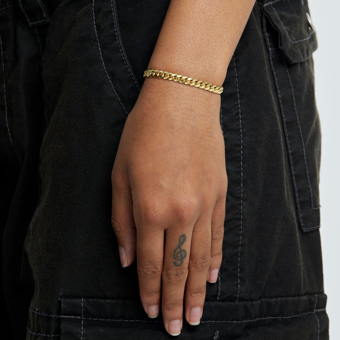 ALL WEAR Cuban Bracelet 5mm - Gold