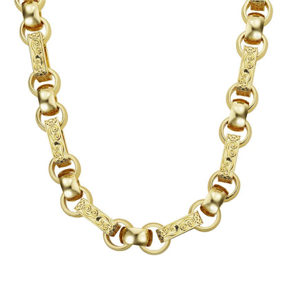 Gold Dipped Gypsy Link Chain 13mm - Gold