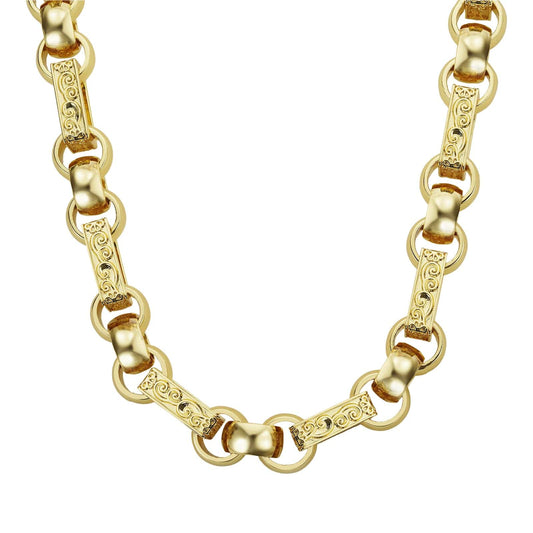 Gold Dipped Gypsy Link Chain 13mm - Gold