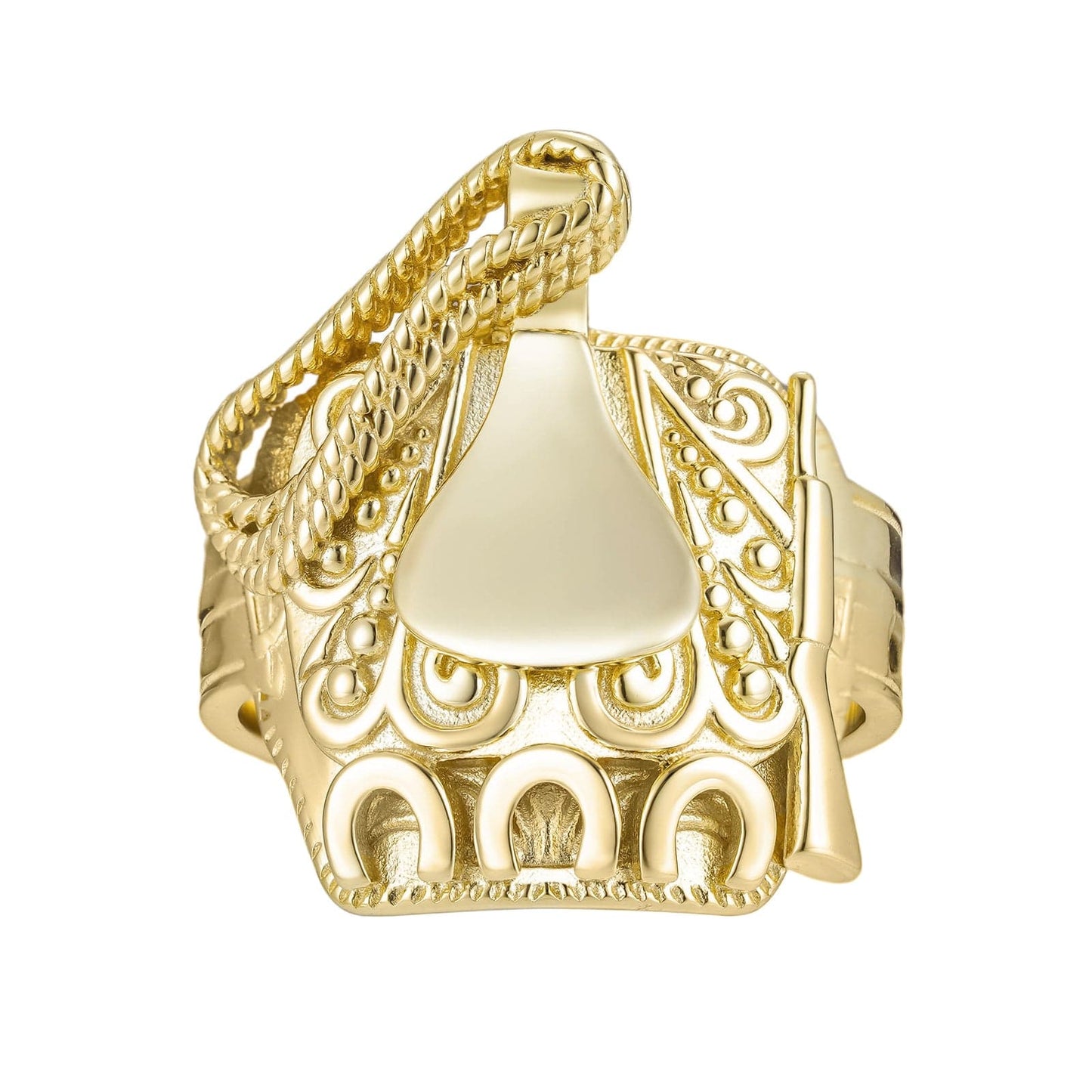 Gold Dipped Mexican Horse Saddle Ring - Gold