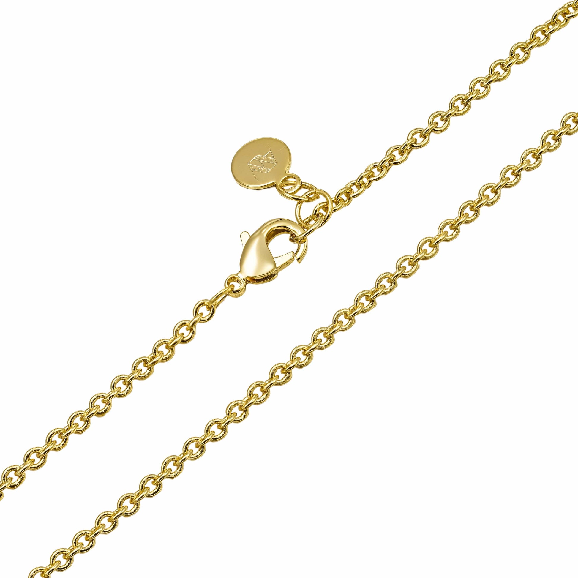 All Wear Jewellery Round Cut Belcher Chain 2mm - Gold