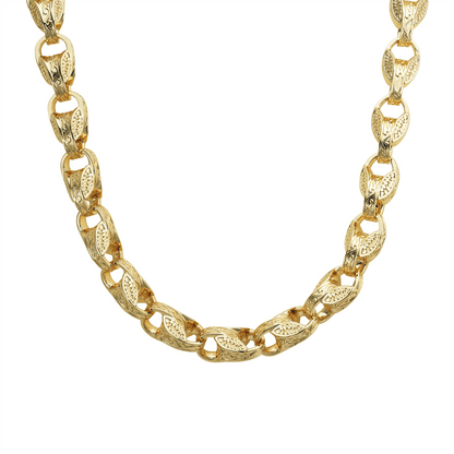 Gold Dipped Tulip Chain 13mm - Gold